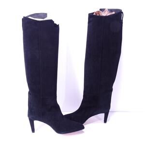 Theory Women's Suede Leather Over the Knee Heel Boots Sz 9.5 NIB 798 Black